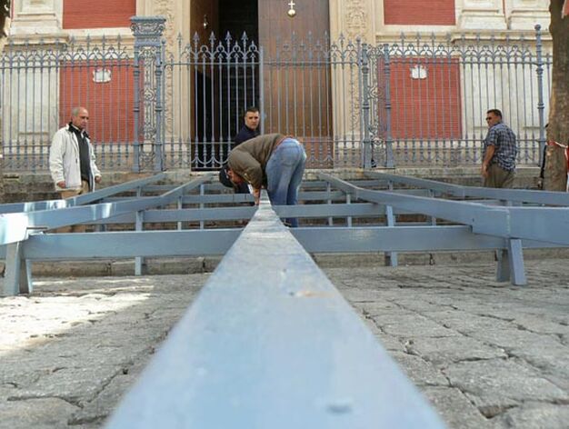 Montaje de la rampa en El Salvador