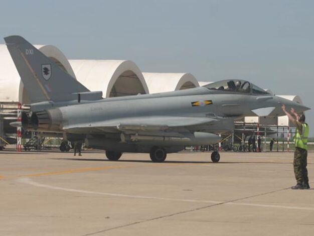 Ejercicio de defensa de cazas Eurofighter en Mor&oacute;n