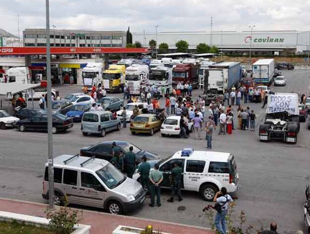Huelga de transportistas en Andaluc&iacute;a
