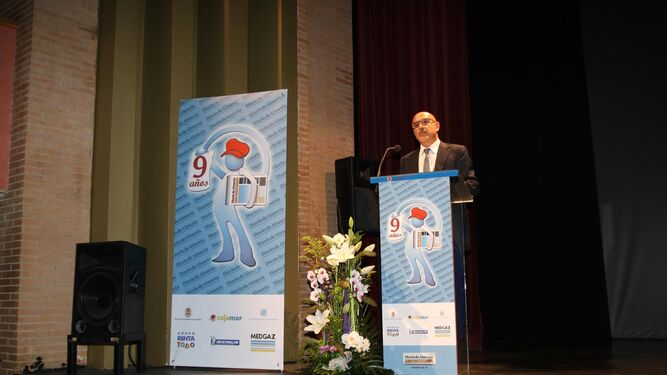 Discurso de apertura de la gala de conmemoración del noveno aniversario por parte del director de Diario de Almería, Antonio Lao Alonso.
