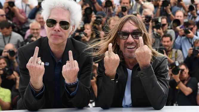 Jarmusch e Iggy Pop, en mayo en Cannes, donde presentaron 'Gimme Danger'.