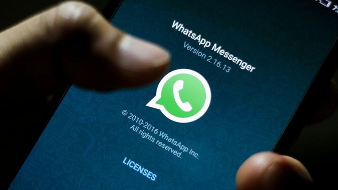 Un imagen de la aplicación de WhatsApp.