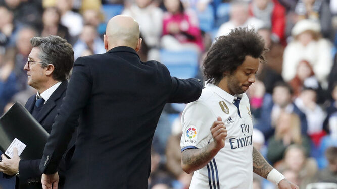 Zidane y Marcelo.