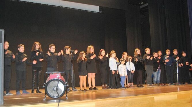 Momento de la audición de la Escuela Municipal de Música y Danza.