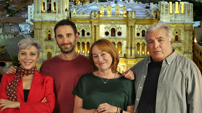 Nombres de lujo firman la serie documental 'Rutas de Andalucía'. En la foto, los actores malagueños Kiti Mánver y Dani Rovira, la directora Gracia Querejeta, y el premiado productor andaluz Juan Lebrón.