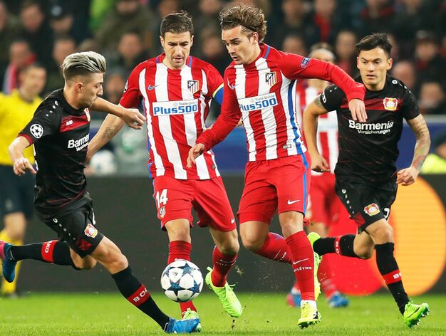 El Bayer Leverkusen-Atl&eacute;tico de Madrid