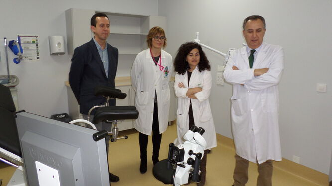 Una de las consultas de la nueva zona de atención de Ginecología y Obstetricia en el hospital de El Ejido.