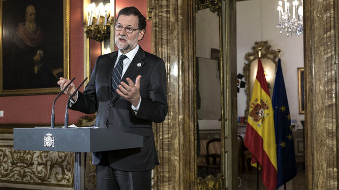Rajoy, durante su intervención en el acto.