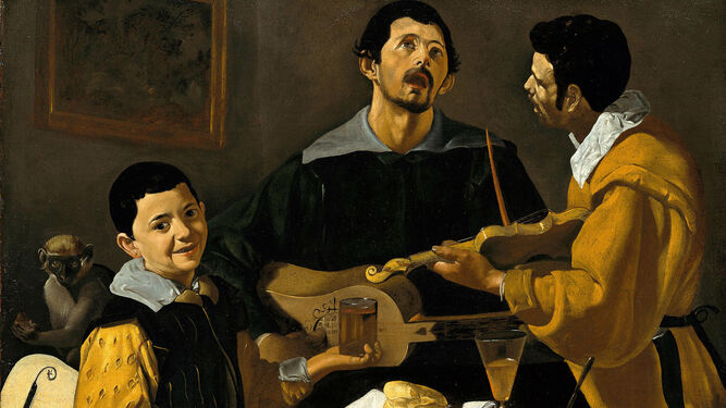 'Los tres músicos' de Velázquez (c.1617-18), lienzo perteneciente a la Gemäldegalerie de Berlín.