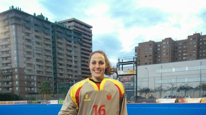 La portera de la selección española de hockey hierba, María Ángeles Ruiz.