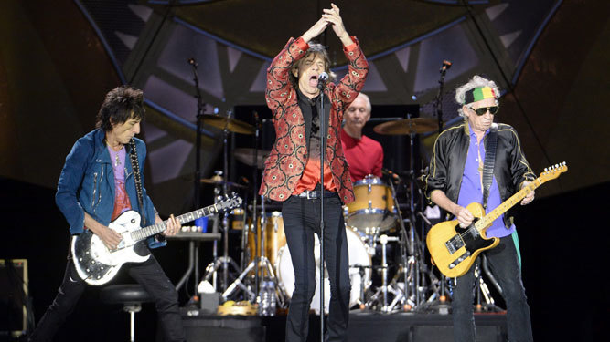 The Rolling Stones, durante un concierto reciente.
