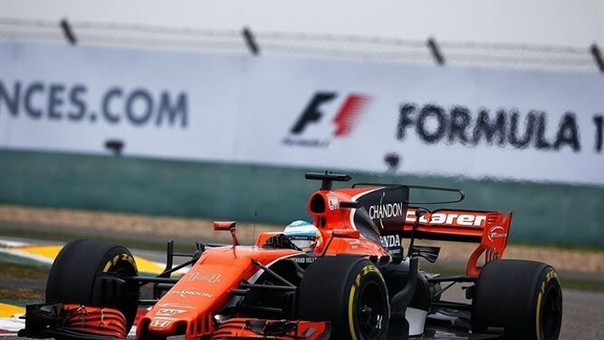 El  coche de Fernando Alonso.