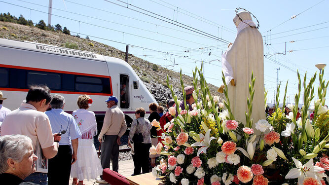 La Virgen de Fátima se reencuentra con el tren