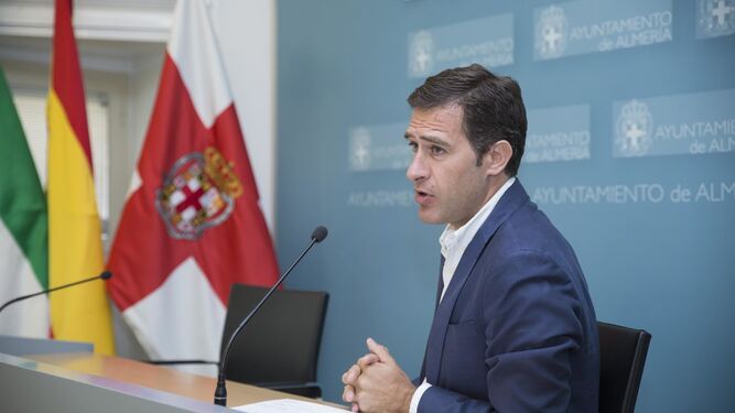 Miguel Ángel Castellón, durante su actual etapa como concejal en el Ayuntamiento de Almería