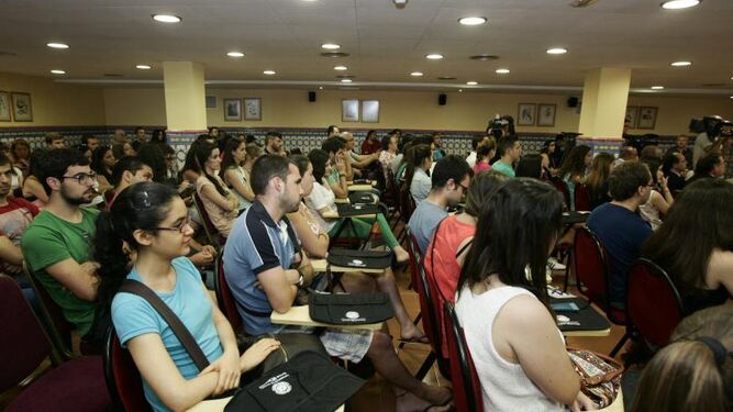 Alumnos durante un curso de verano de la Universidad de Almería en una edición pasada.