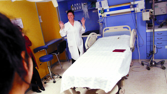 Una ejemplo del modelo de sala de dilatación-parto que se creará en el Materno.