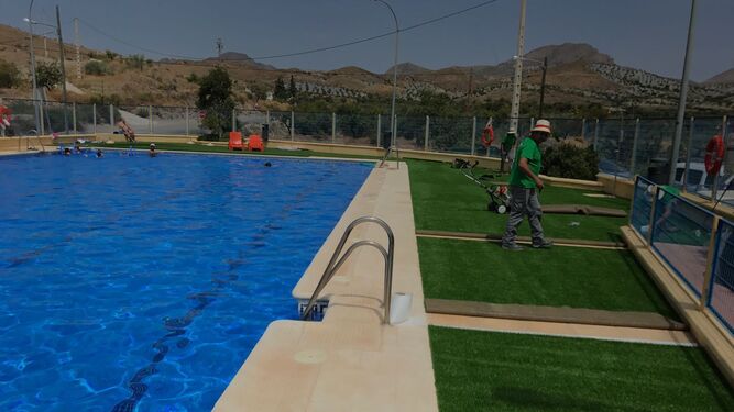 Así luce ahora la piscina de Las Pocicas tras las obras.