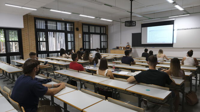 Clases en la Universidad de Almería.