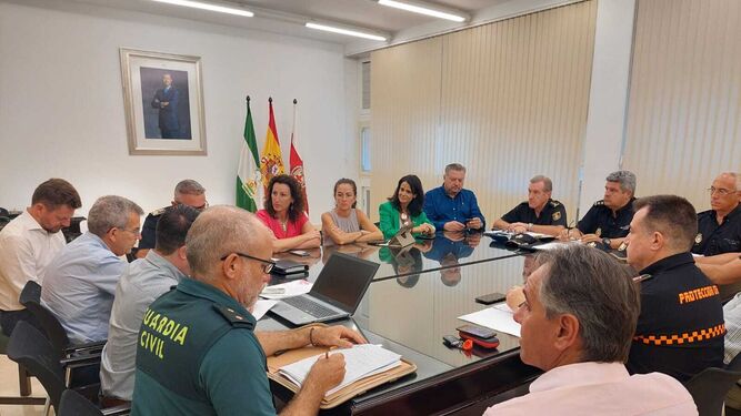 La delegada del Gobierno asiste a la Junta Local de Seguridad del Ayuntamiento de Almería
