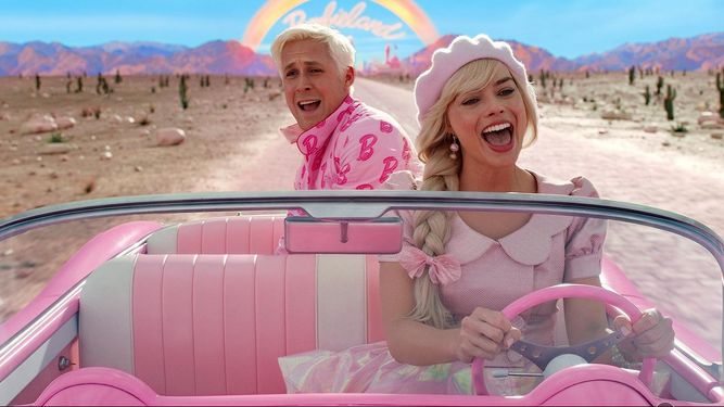 Margot Robbie y Ryan Gosling en 'Barbie', un fenómeno en las salas y también en las plataformas