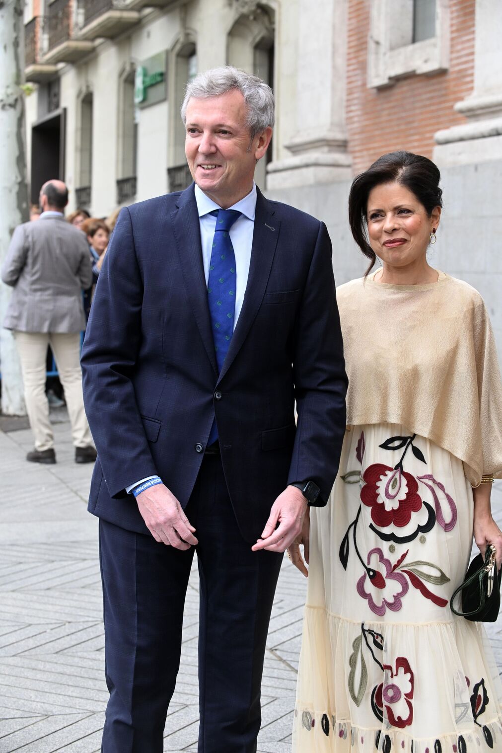 Alfonso Rueda, el presidente de Galicia, y su esposa